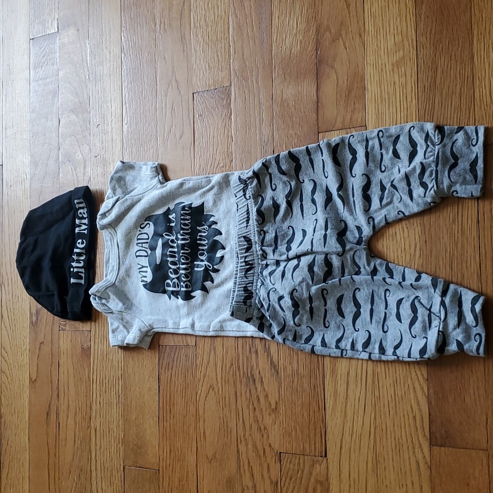 Beard onesie/pant/hat